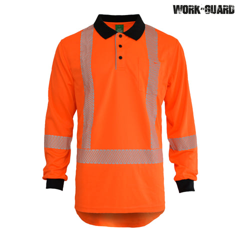 R483X Work-Guard Recycled Hi Vis TTMC Long Sleeve Polo R483X Work-Guard Recycled Hi Vis TTMC Long Sleeve Polo
