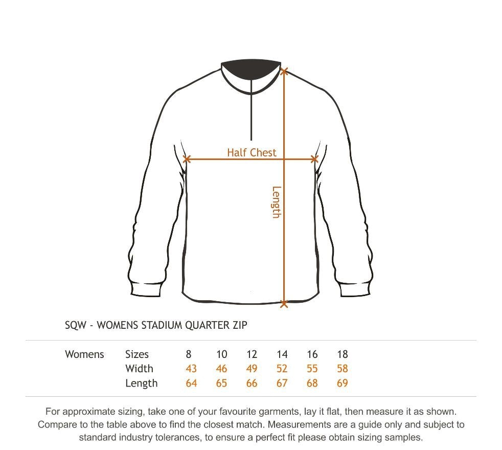 AURORA - Womens Stadium Quarter Zip - SQW-20 AURORA - Womens Stadium Quarter Zip - SQW-20