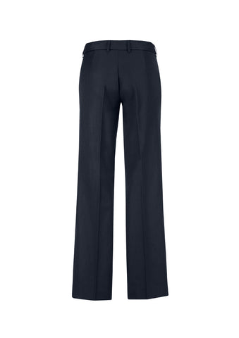 Cool Stretch Womens Adjustable Waist Pant Navy back view