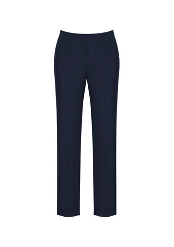 Cool Stretch Womens Bandless Slim Leg Pant Navy