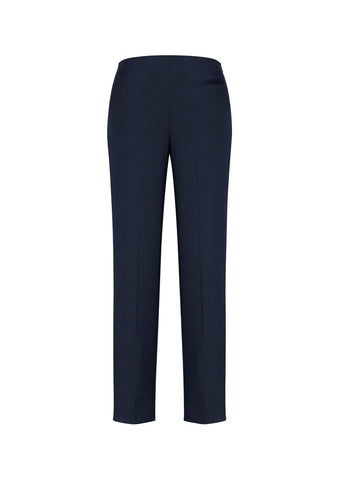 Cool Stretch Womens Bandless Slim Leg Pant Navy back view