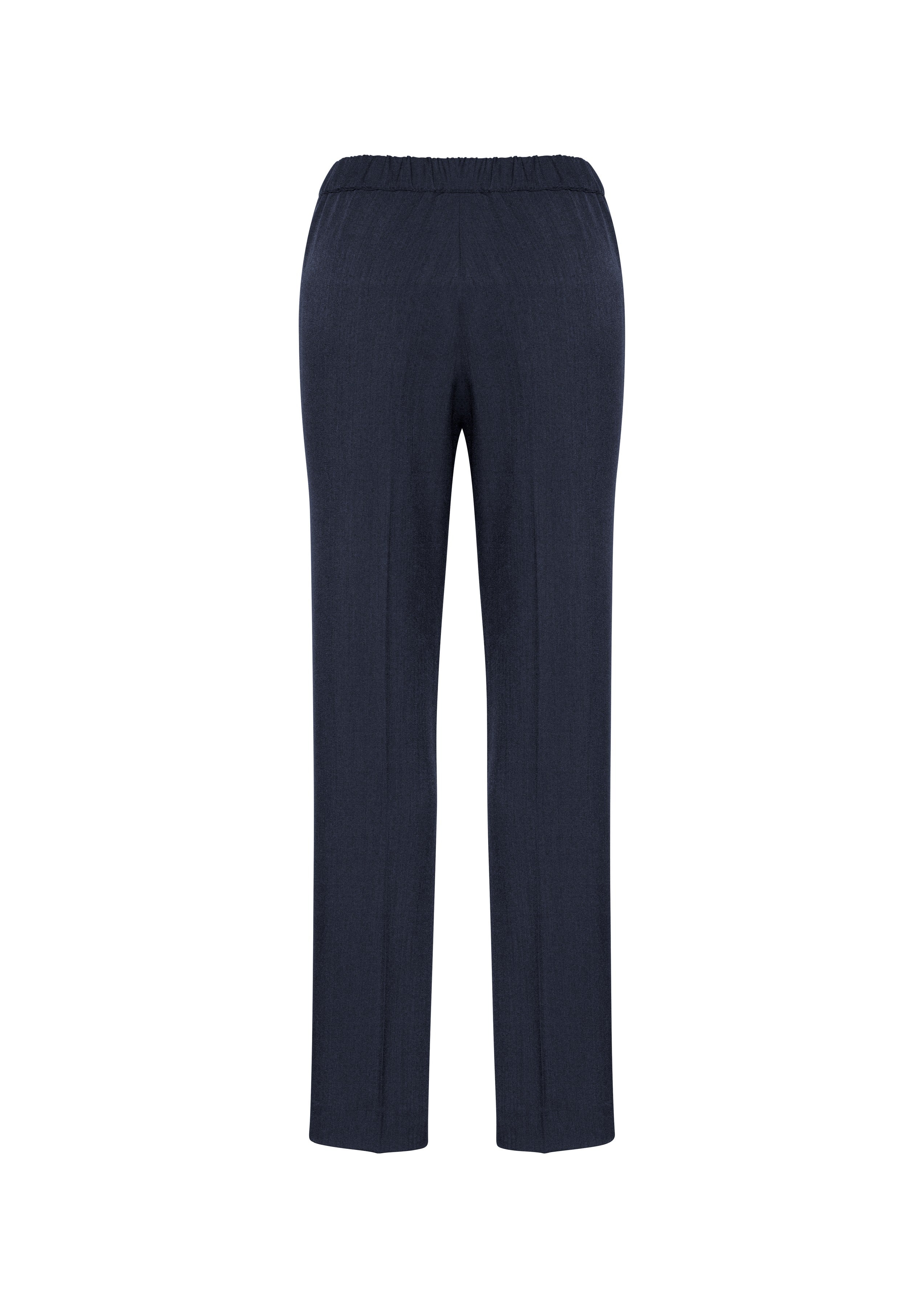 Cool Stretch Womens Ultra Comfort Waist Pant Navy back view