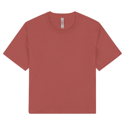 102 American Apparel Women's Fine Jersey Boxy T-Shirt - Canyon