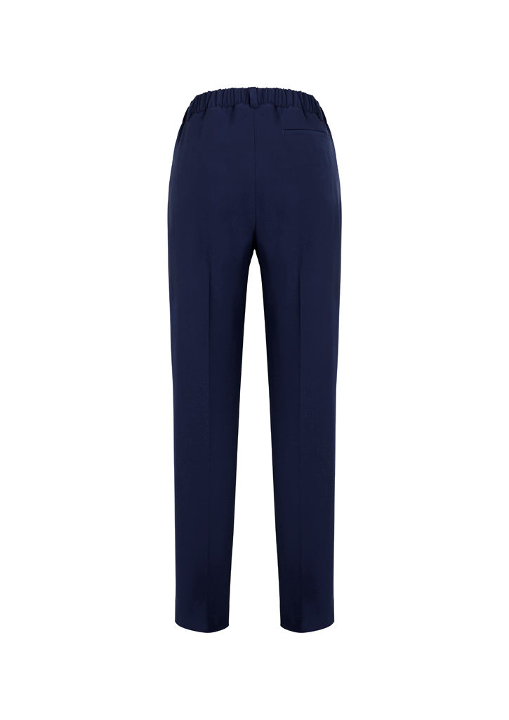 Siena Womens Bandless Elastic Waist Pant Marine back view