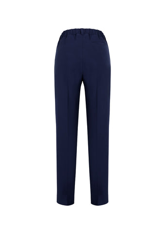Siena Womens Bandless Elastic Waist Pant Marine back view