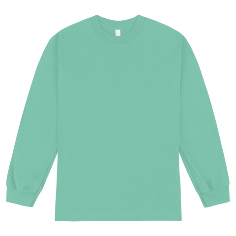 1304 American Apparel Heavyweight Cotton Unisex Long Sleeve T-Shirt - Celadon