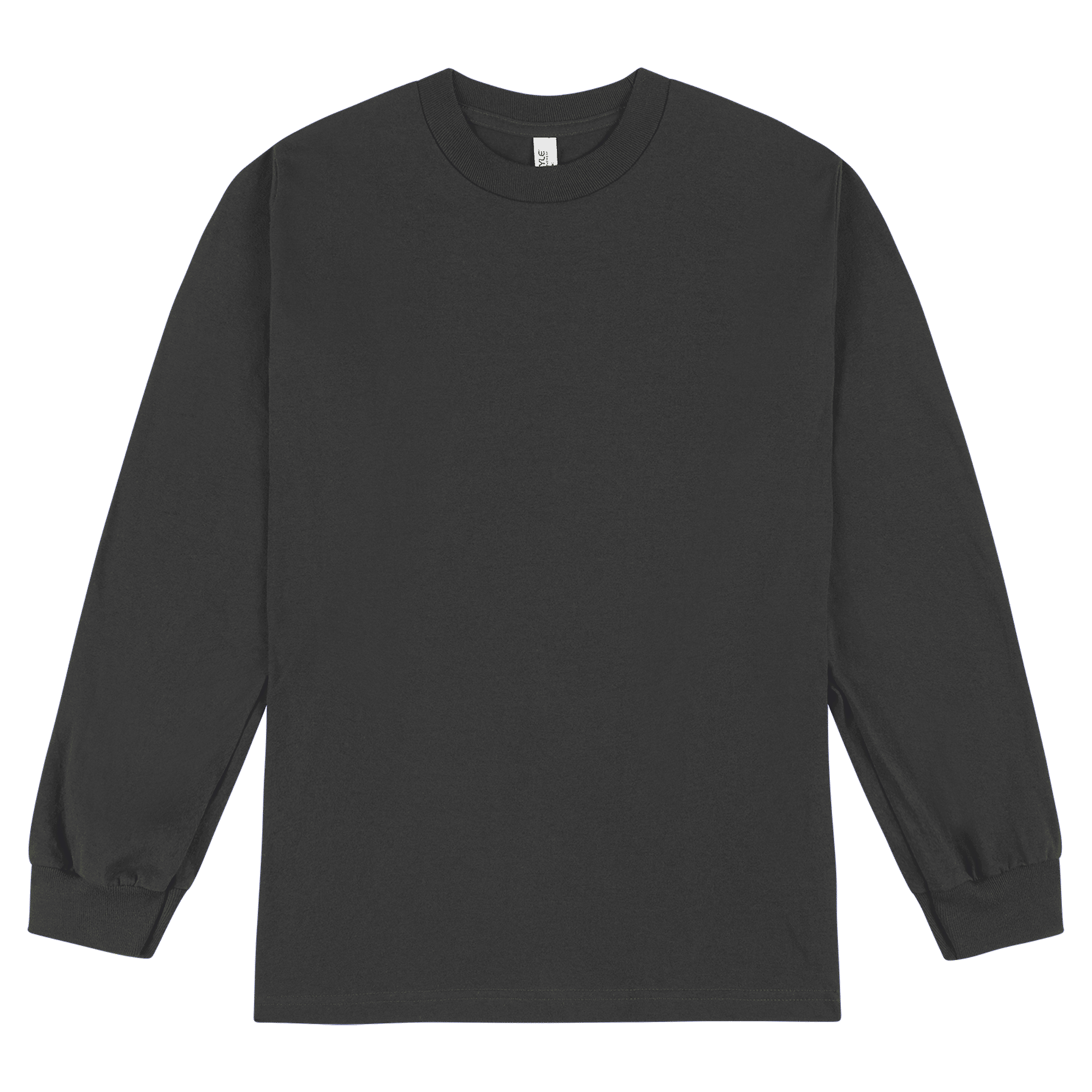 1304 American Apparel Heavyweight Cotton Unisex Long Sleeve T-Shirt - Charcoal Heather