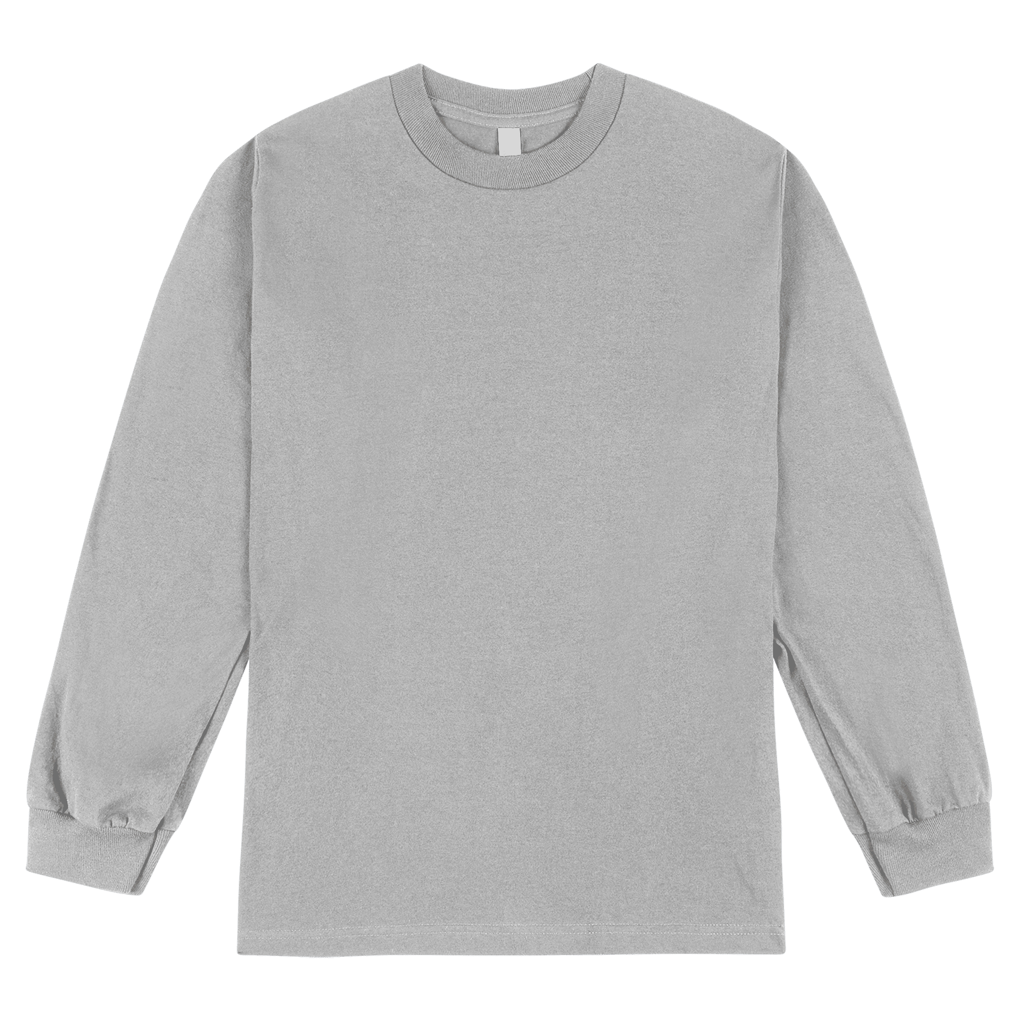 1304 American Apparel Heavyweight Cotton Unisex Long Sleeve T-Shirt - Heather Grey
