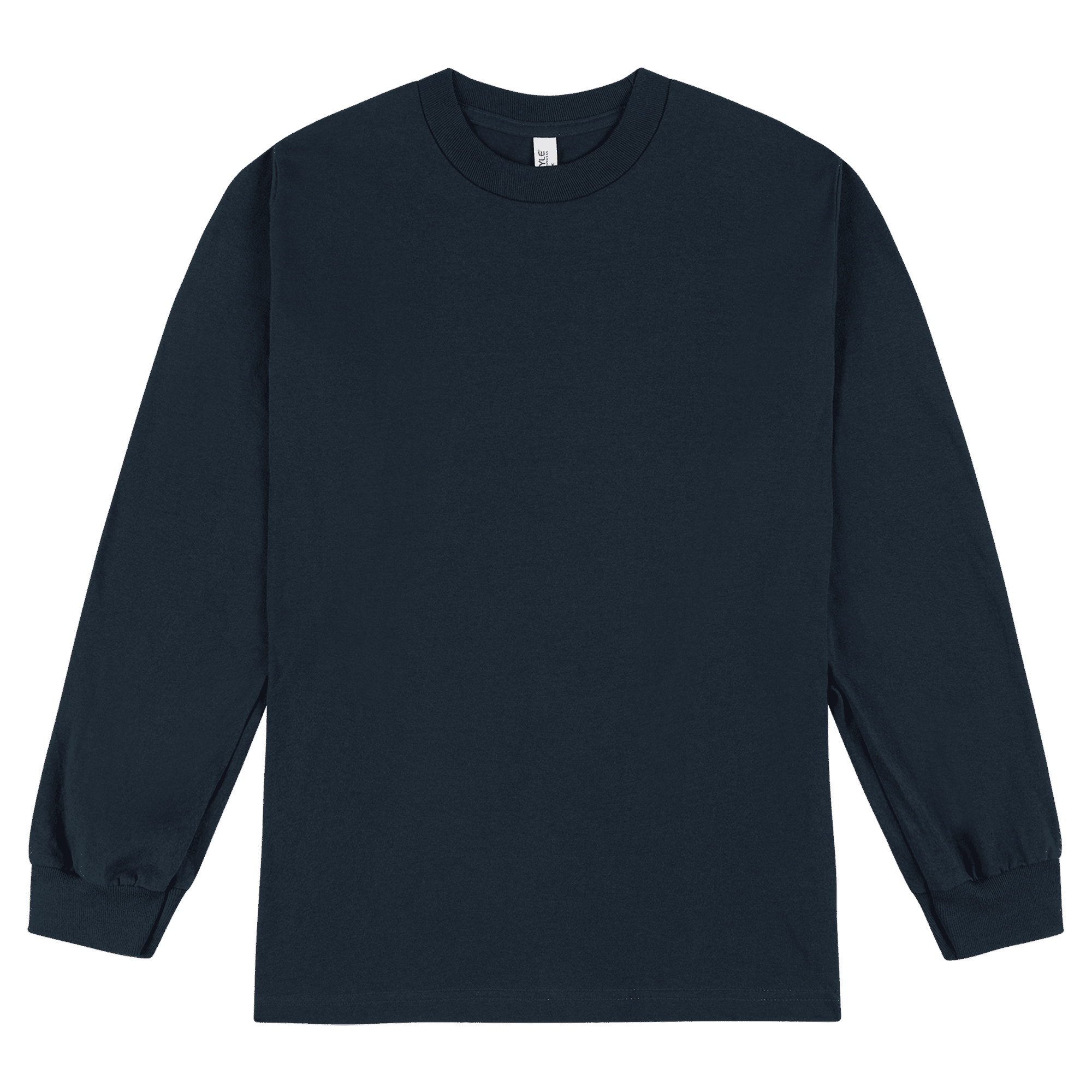 1304 American Apparel Heavyweight Cotton Unisex Long Sleeve T-Shirt - Navy