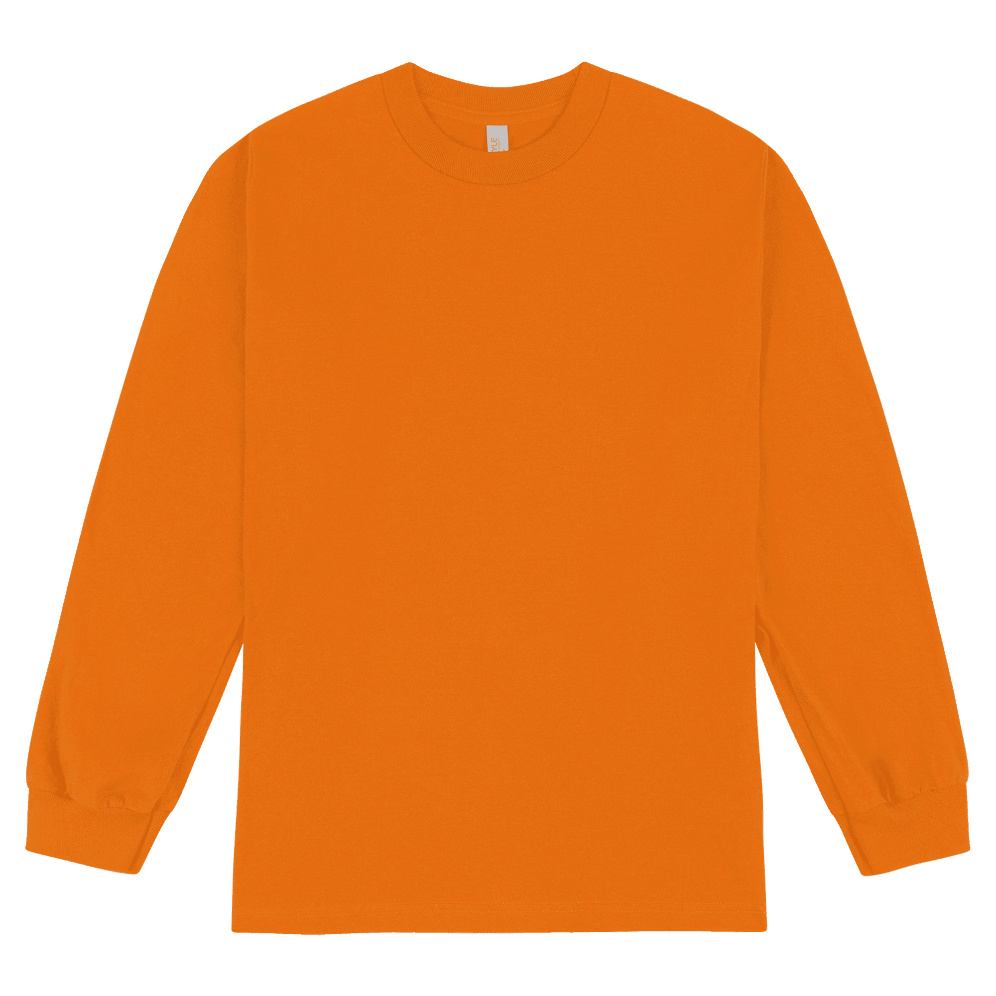 1304 American Apparel Heavyweight Cotton Unisex Long Sleeve T-Shirt - Orange