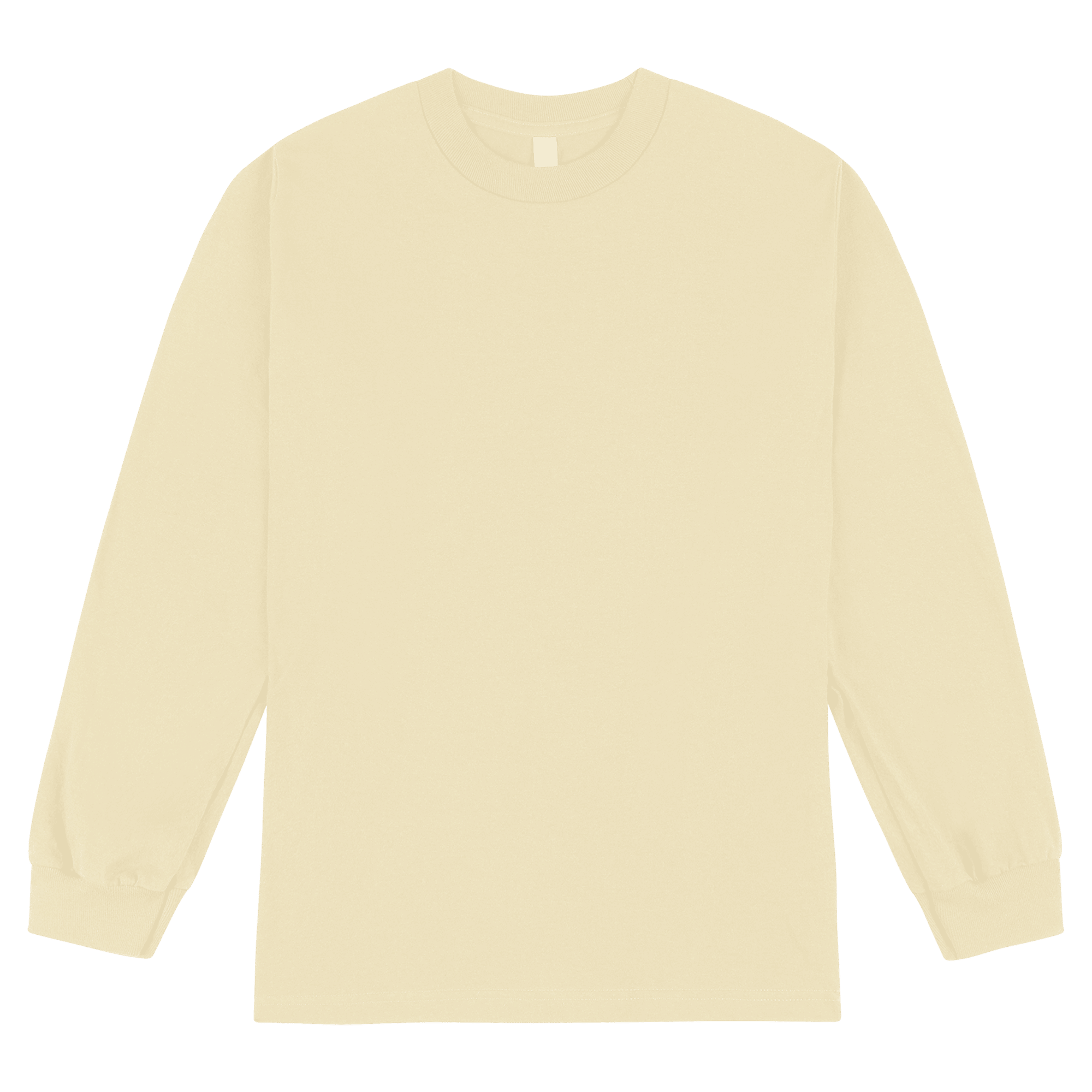 1304 American Apparel Heavyweight Cotton Unisex Long Sleeve T-Shirt - Sand