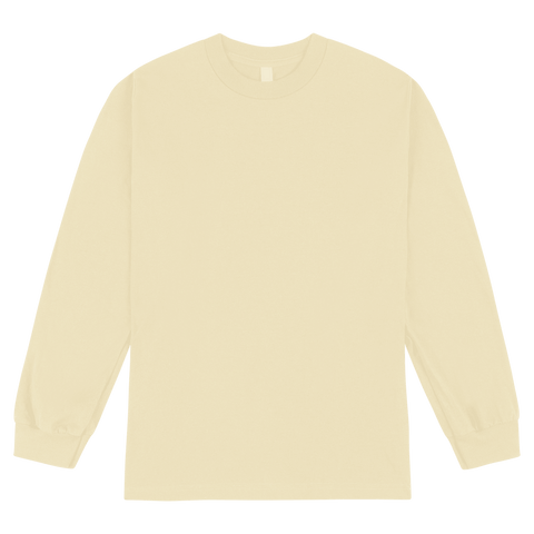 1304 American Apparel Heavyweight Cotton Unisex Long Sleeve T-Shirt - Sand