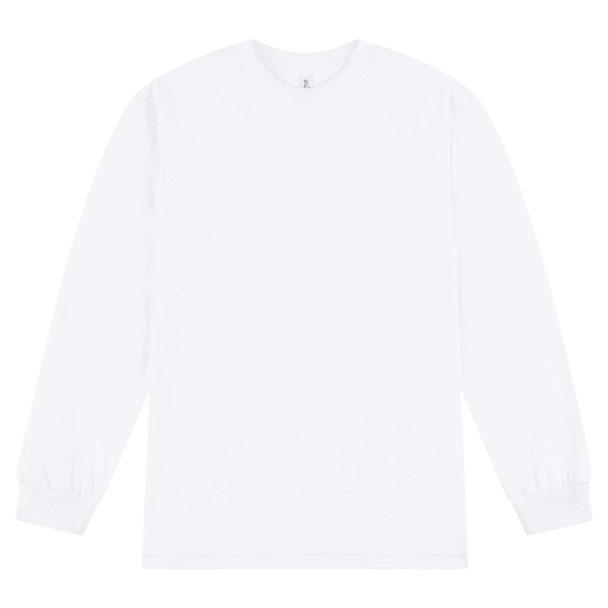 1304 American Apparel Heavyweight Cotton Unisex Long Sleeve T-Shirt - White