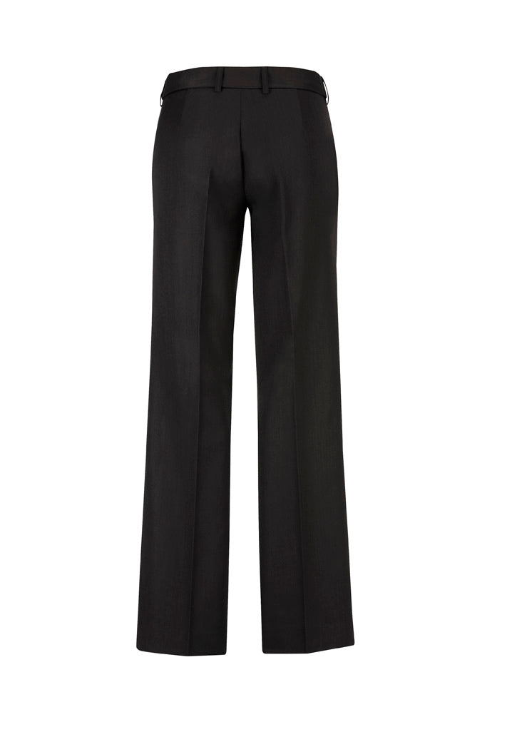 Comfort Wool Stretch Womens Adjustable Waist Pant Black back view