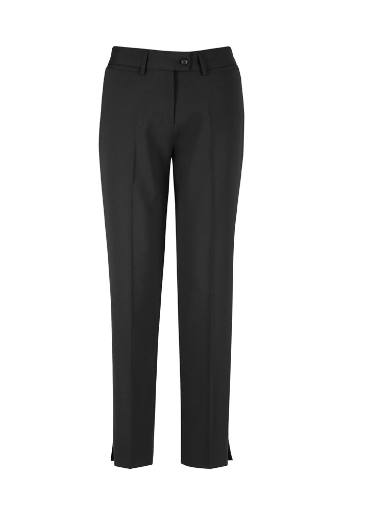 Comfort Wool Stretch Womens Slim Leg Pant Black front view