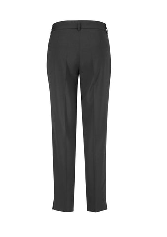 Comfort Wool Stretch Womens Slim Leg Pant Charcoal back view