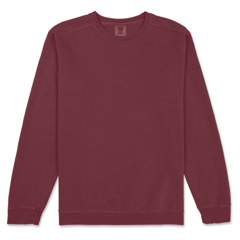 1566 Comfort Colors Adult Crewneck Sweatshirt - Crimson