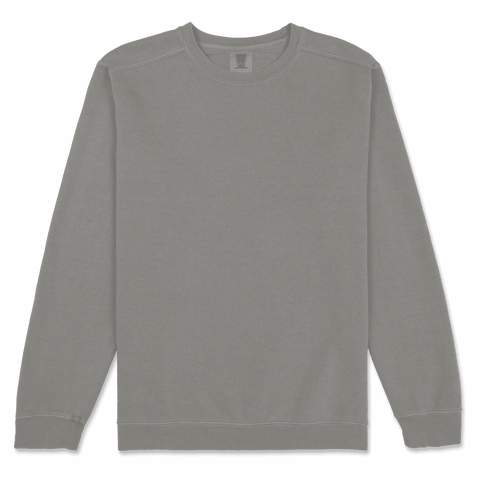 1566 Comfort Colors Adult Crewneck Sweatshirt - Grey
