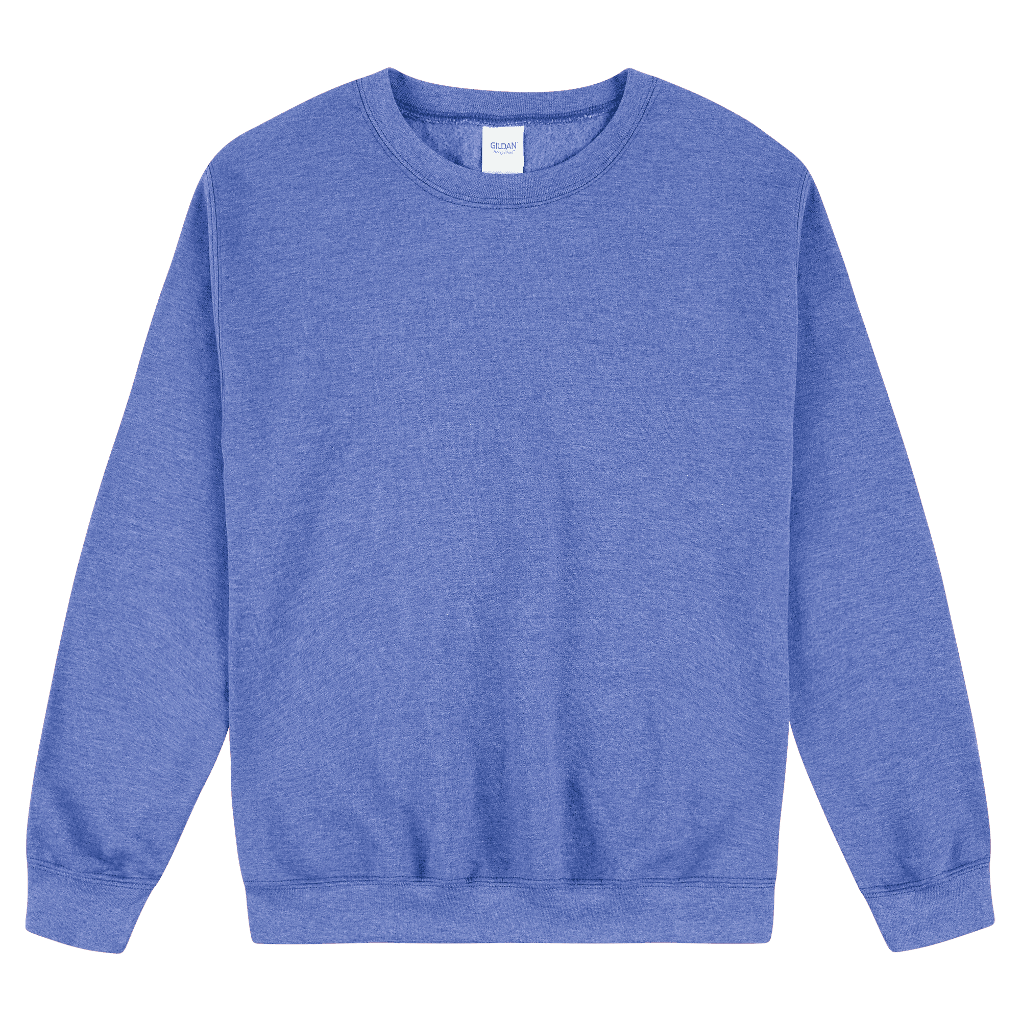 18000 Gildan Heavy Blend Adult Crewneck Sweatshirt - Heather Sport Royal