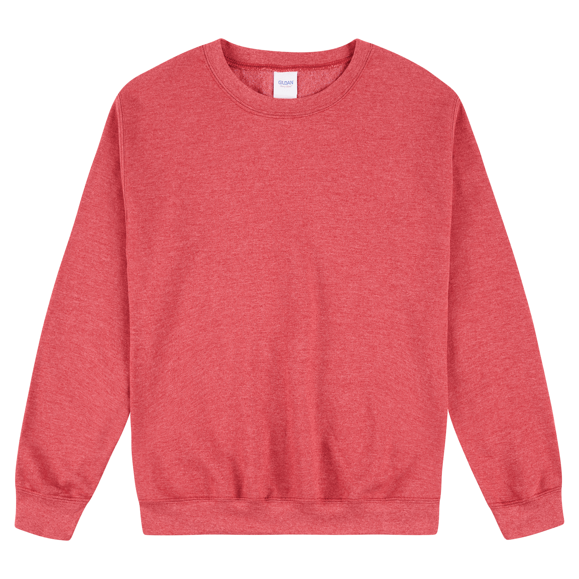 18000 Gildan Heavy Blend Adult Crewneck Sweatshirt - Heather Sport Scarlett Red