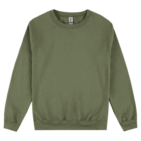 18000 Gildan Heavy Blend Adult Crewneck Sweatshirt - Military Green