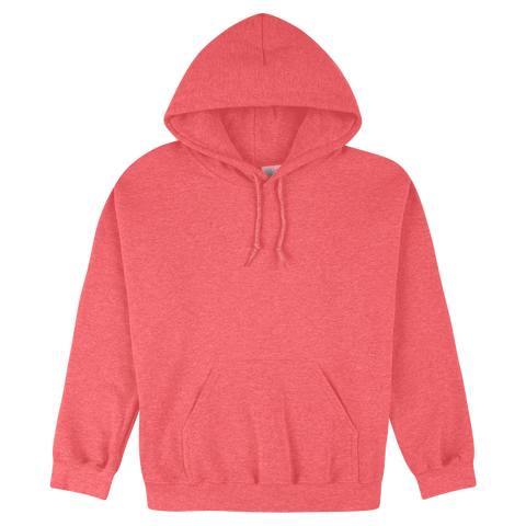 18500 Gildan Heavy Blend Adult Hooded Sweatshirt - Heather Sport Scarlett Red
