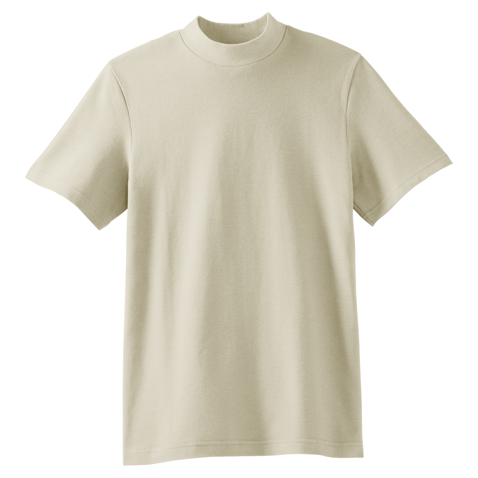 1PQ American Apparel Unisex Pique Mockneck - Bone