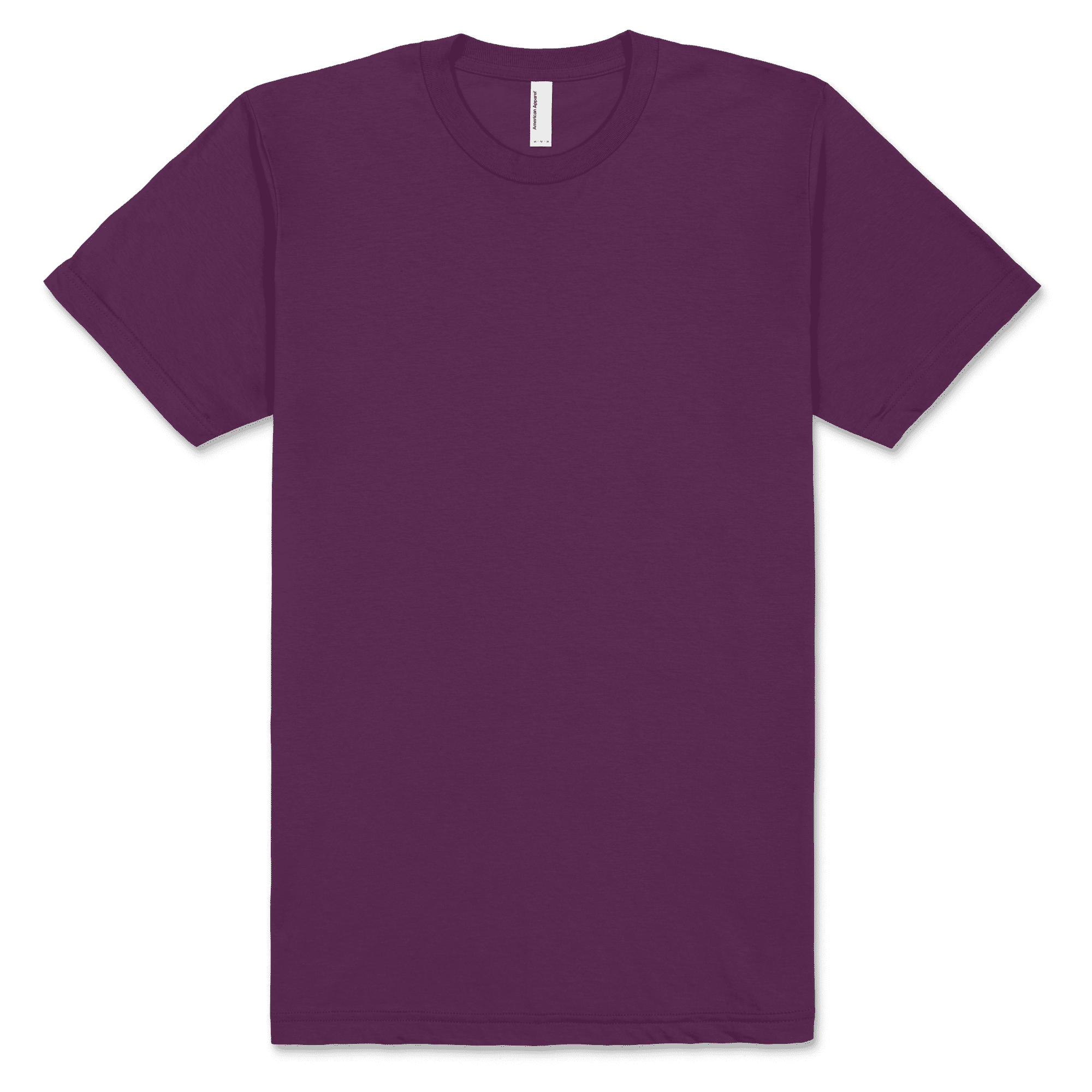 2001 American Apparel Unisex Fine Jersey Short Sleeve T-Shirt - Eggplant