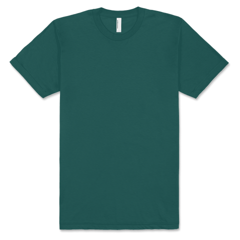 2001 American Apparel Unisex Fine Jersey Short Sleeve T-Shirt - Forest Green