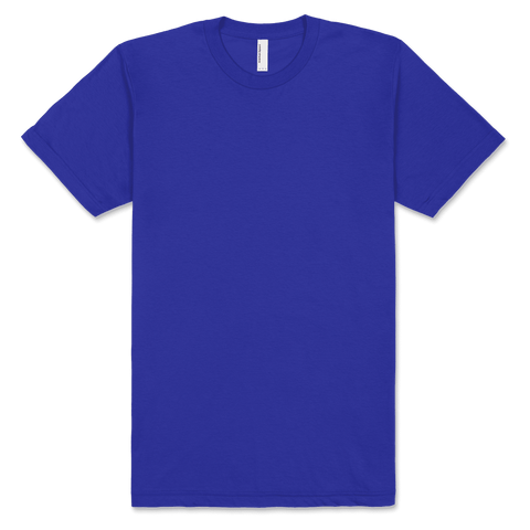 2001 American Apparel Unisex Fine Jersey Short Sleeve T-Shirt - Lapis