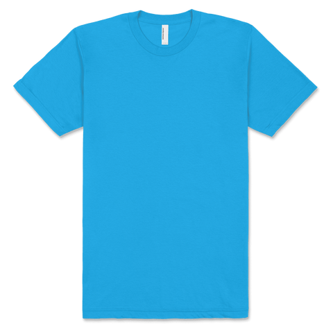 2001 American Apparel Unisex Fine Jersey Short Sleeve T-Shirt - Teal