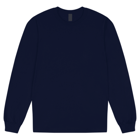 2007W American Apparel Cotton Long Sleeve Fine Jersey T-shirt - Navy