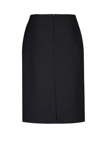 Cool Stretch Womens Relaxed Fit Lined Skirt Black back view