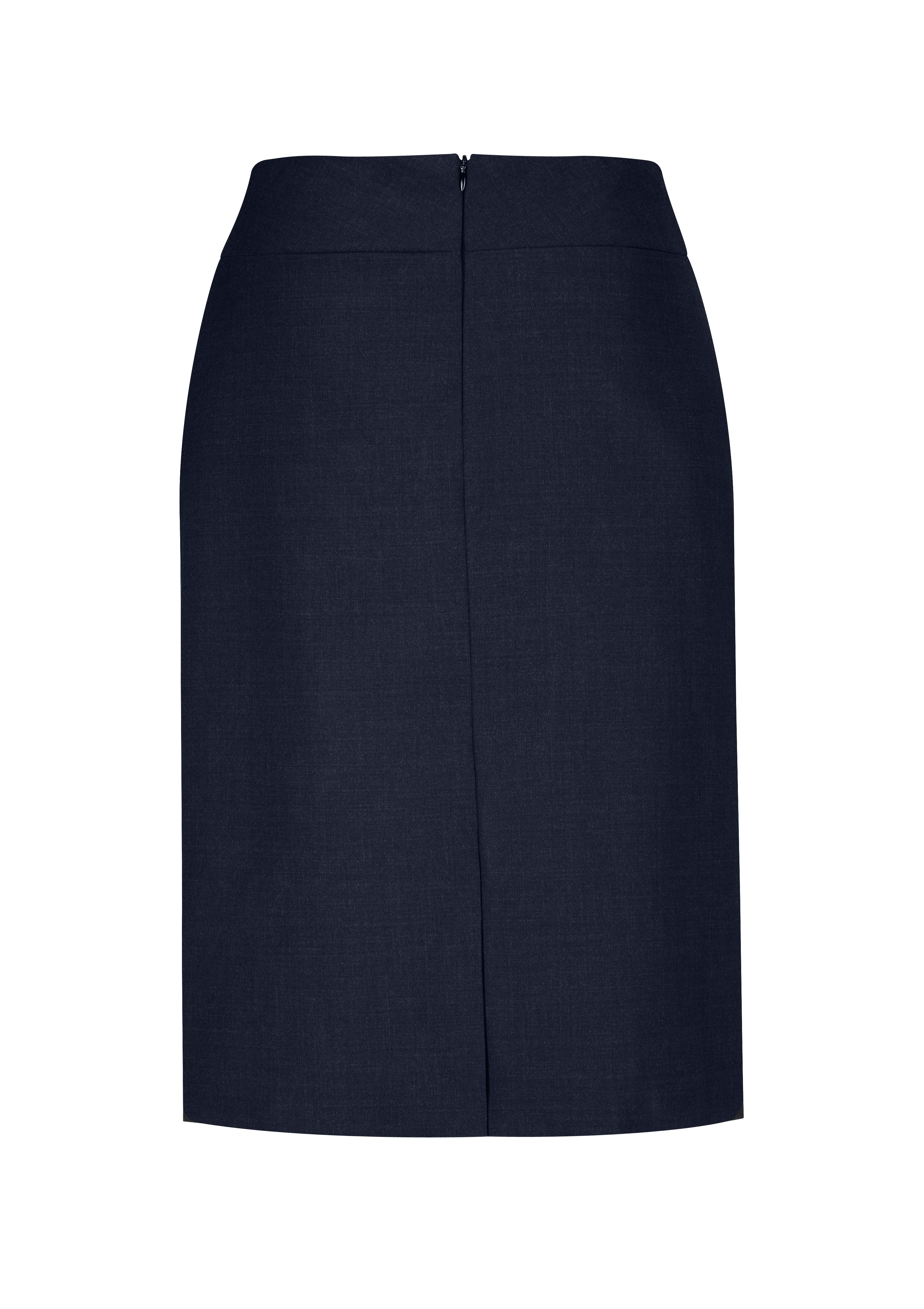 Cool Stretch Womens Relaxed Fit Lined Skirt Navy back view