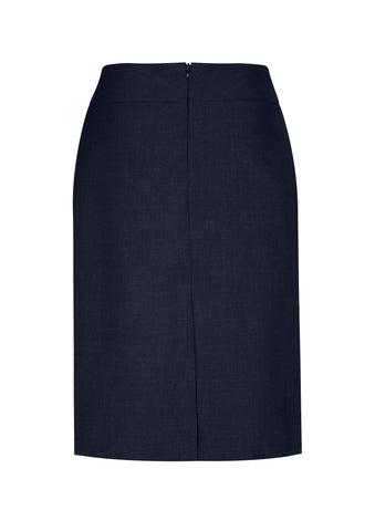 Cool Stretch Womens Relaxed Fit Lined Skirt Navy back view