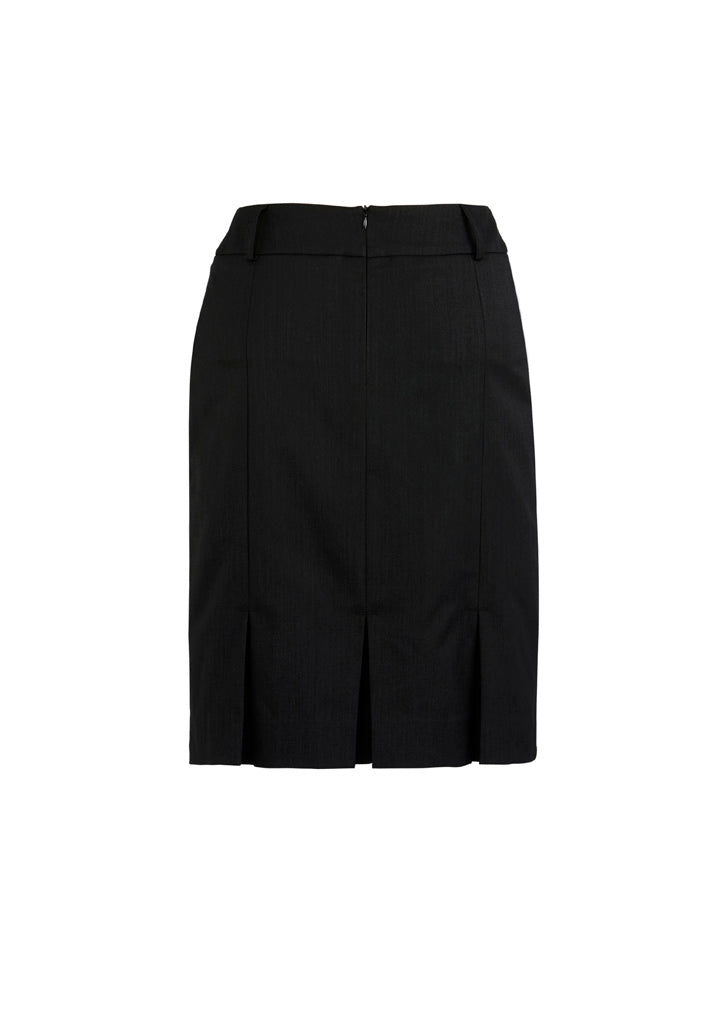 Cool Stretch Womens Multi-Pleat Skirt Black back view
