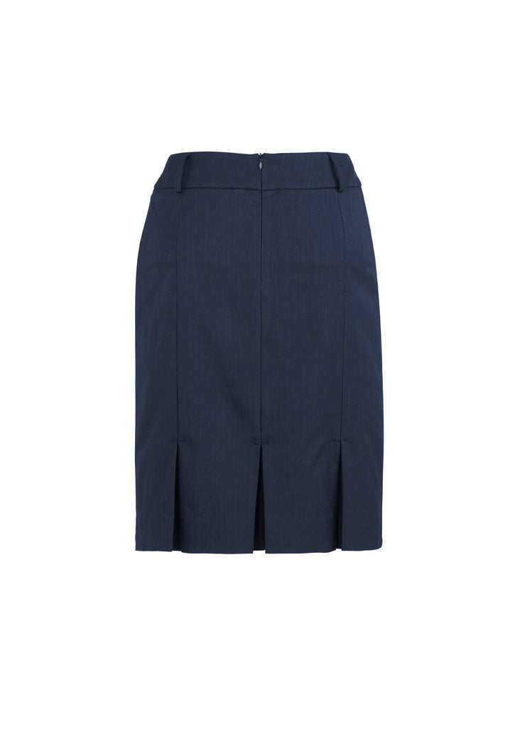 Cool Stretch Womens Multi-Pleat Skirt Navy back view