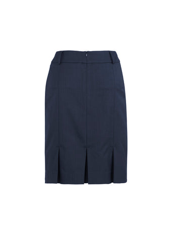 Cool Stretch Womens Multi-Pleat Skirt Navy back view