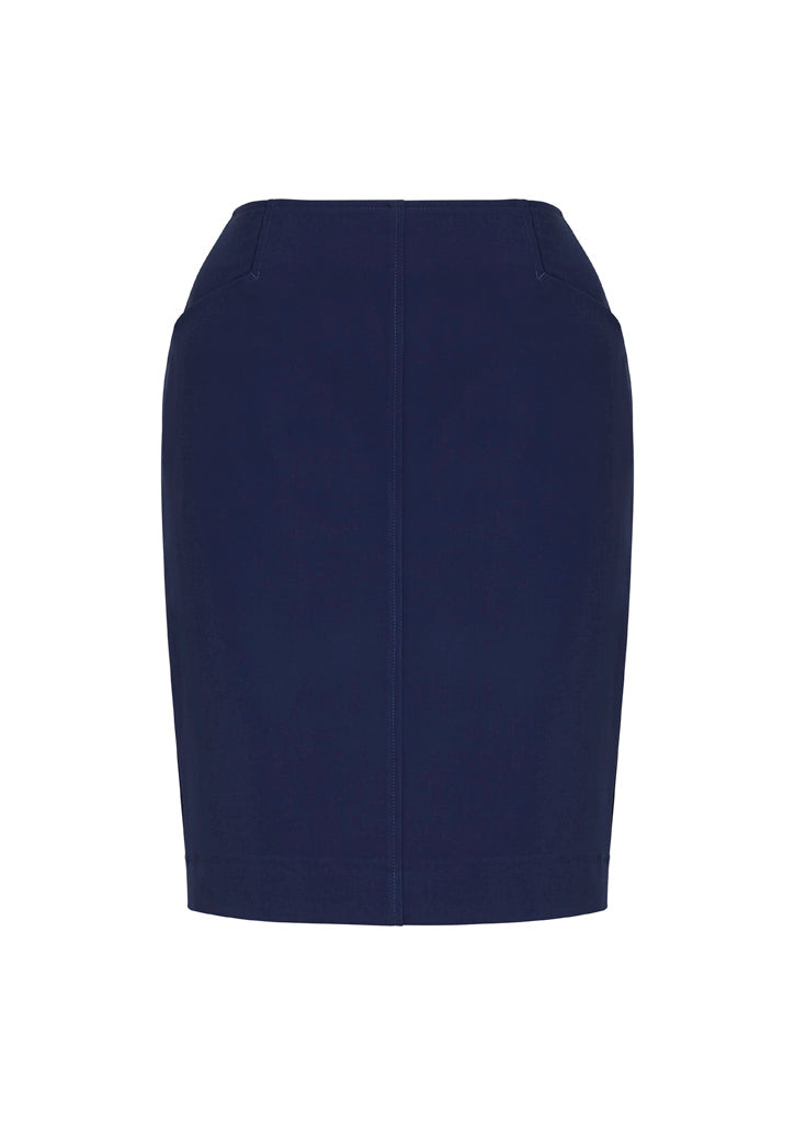 Siena Womens Bandless Pencil Skirt Marine front view