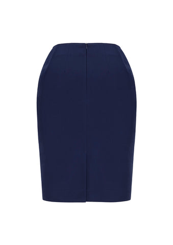 Siena Womens Bandless Pencil Skirt Marine back view
