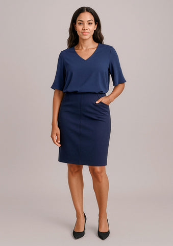 Siena Womens Bandless Pencil Skirt-20717-biz-corporates-0