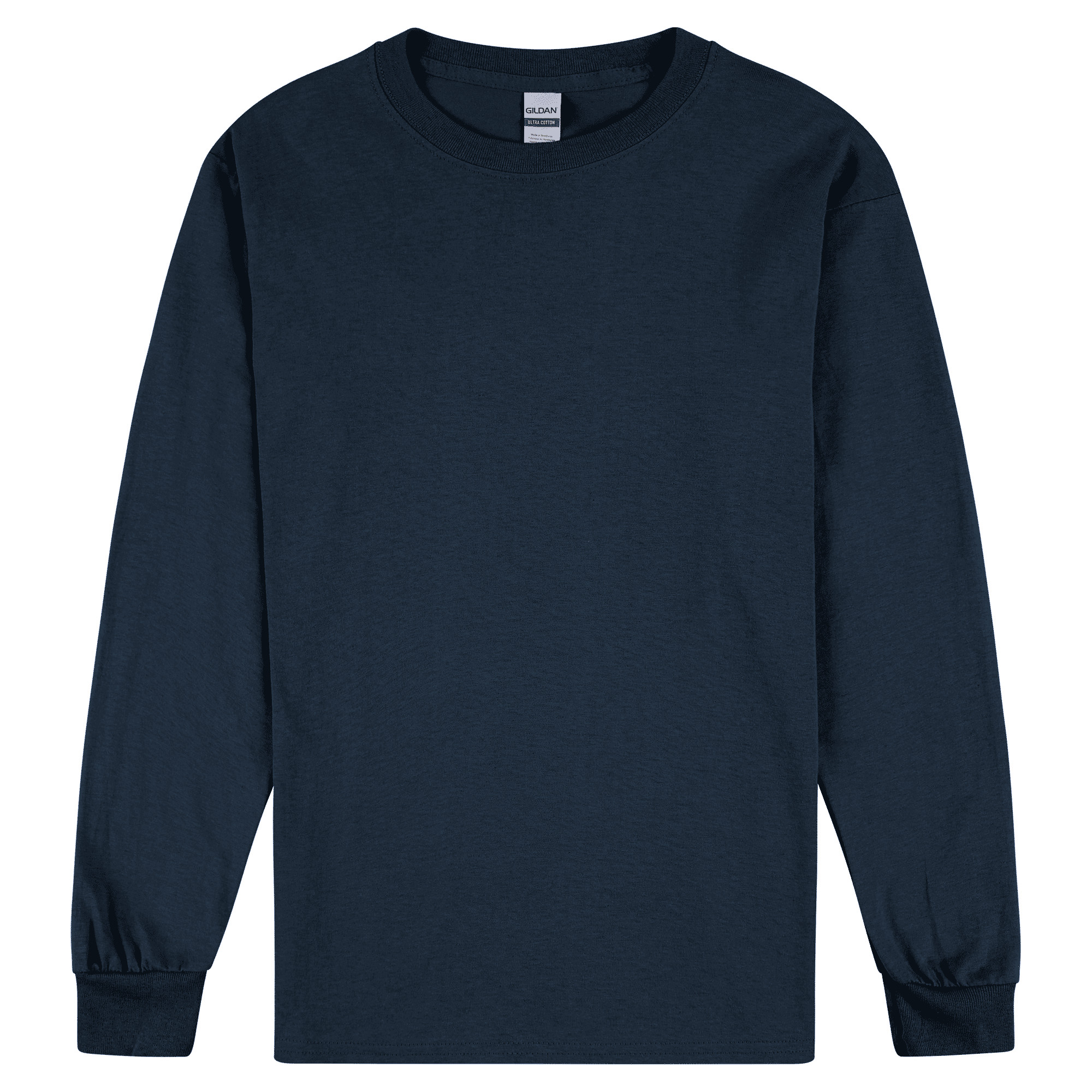 2400 Gildan Ultra Cotton Adult Long Sleeve T-Shirt - Navy