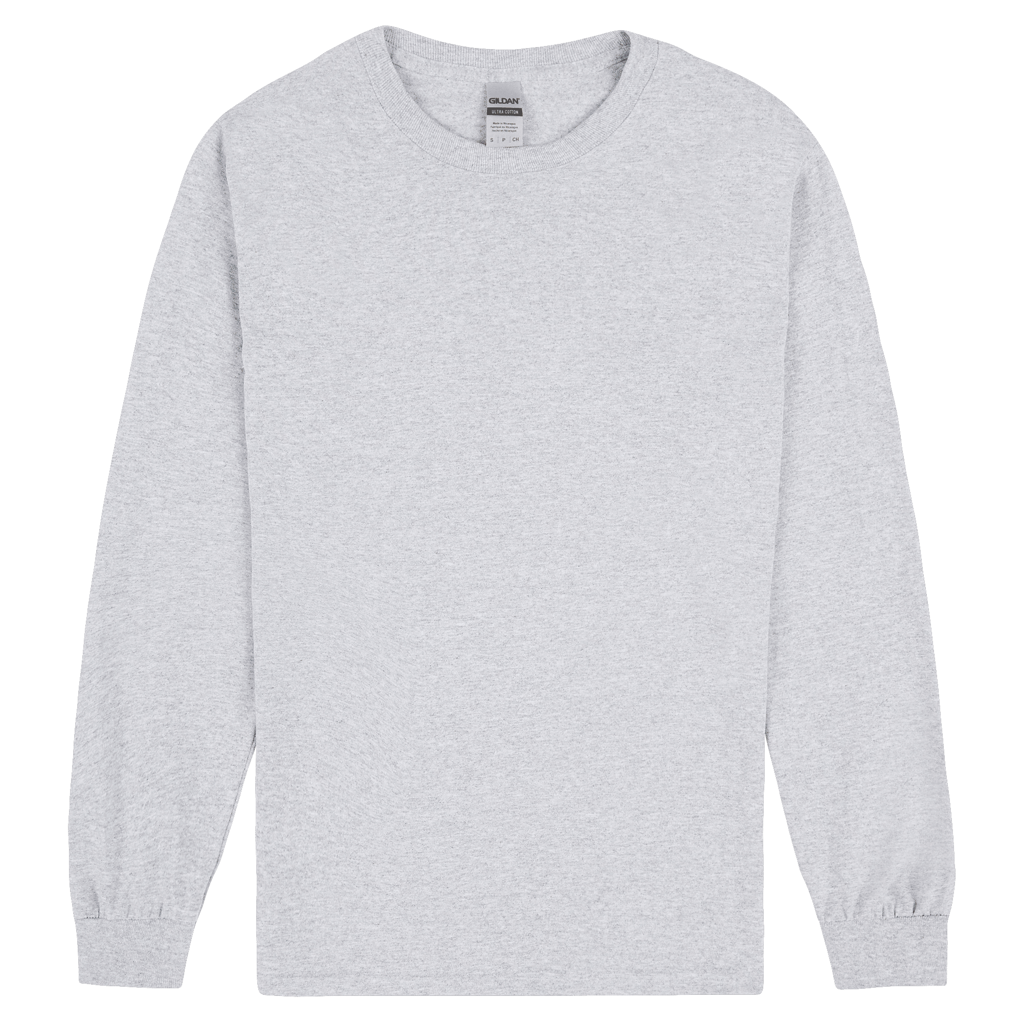 2400 Gildan Ultra Cotton Adult Long Sleeve T-Shirt - Sport Grey