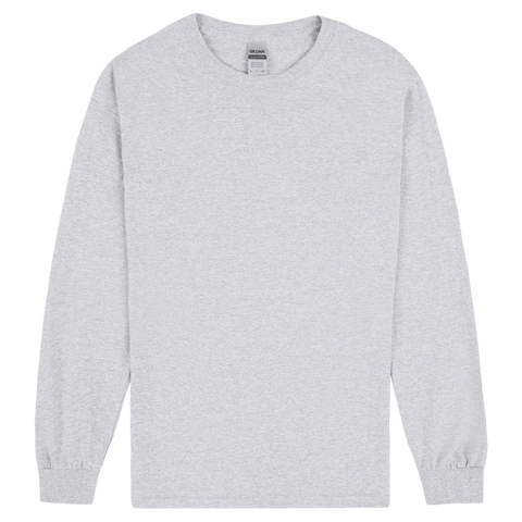 2400 Gildan Ultra Cotton Adult Long Sleeve T-Shirt - Sport Grey