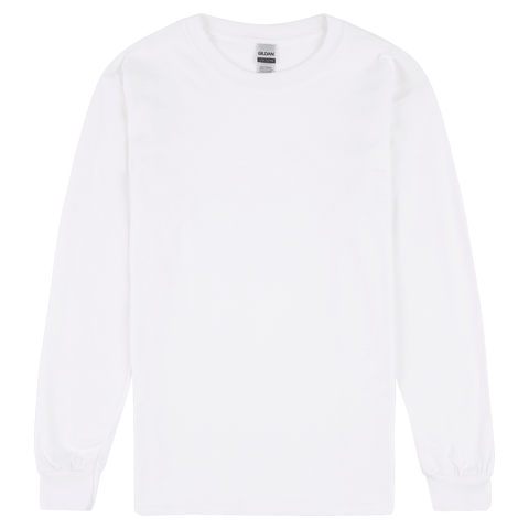 2400 Gildan Ultra Cotton Adult Long Sleeve T-Shirt - White