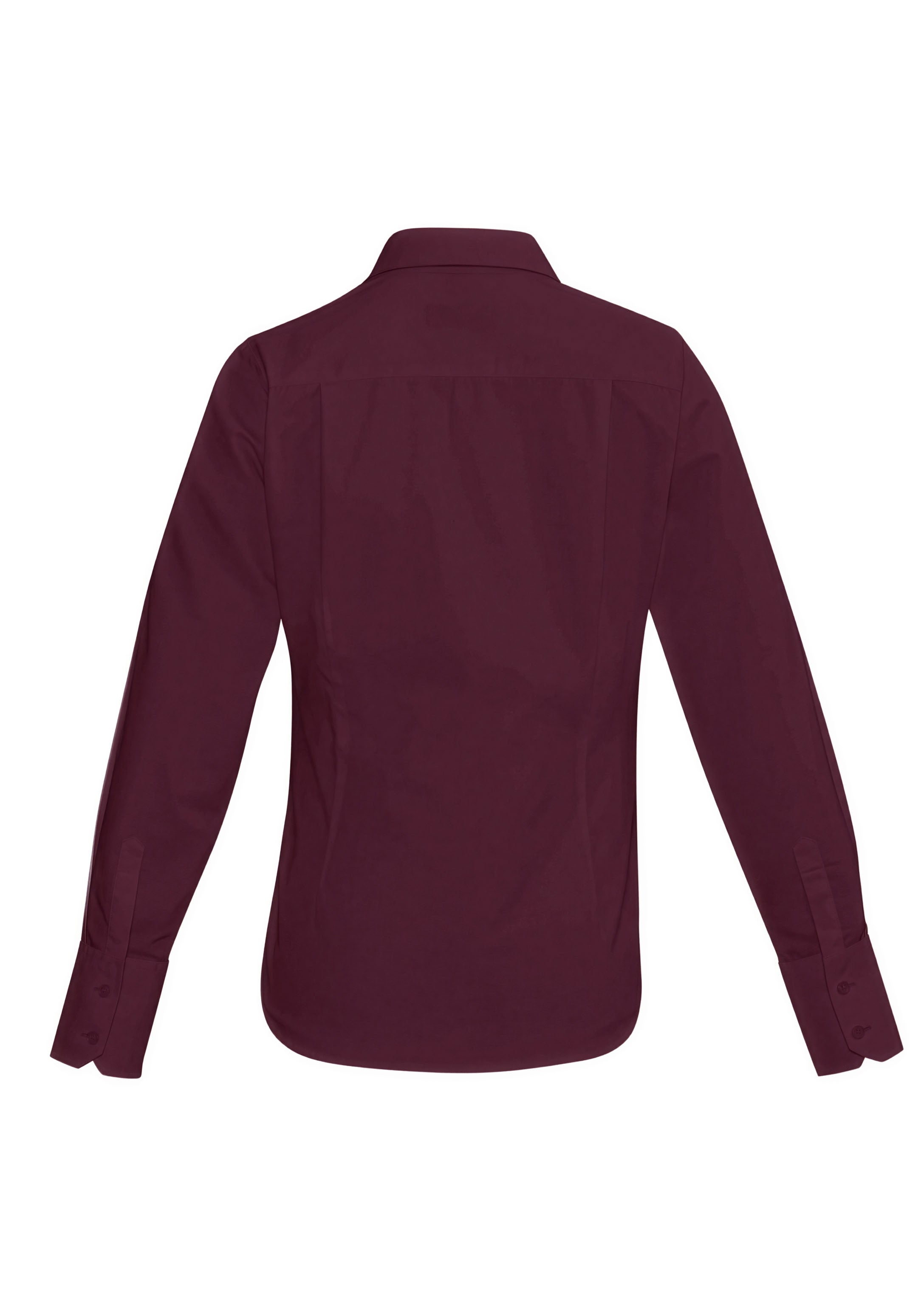 Hudson Womens Long Sleeve Shirt Wine back view
