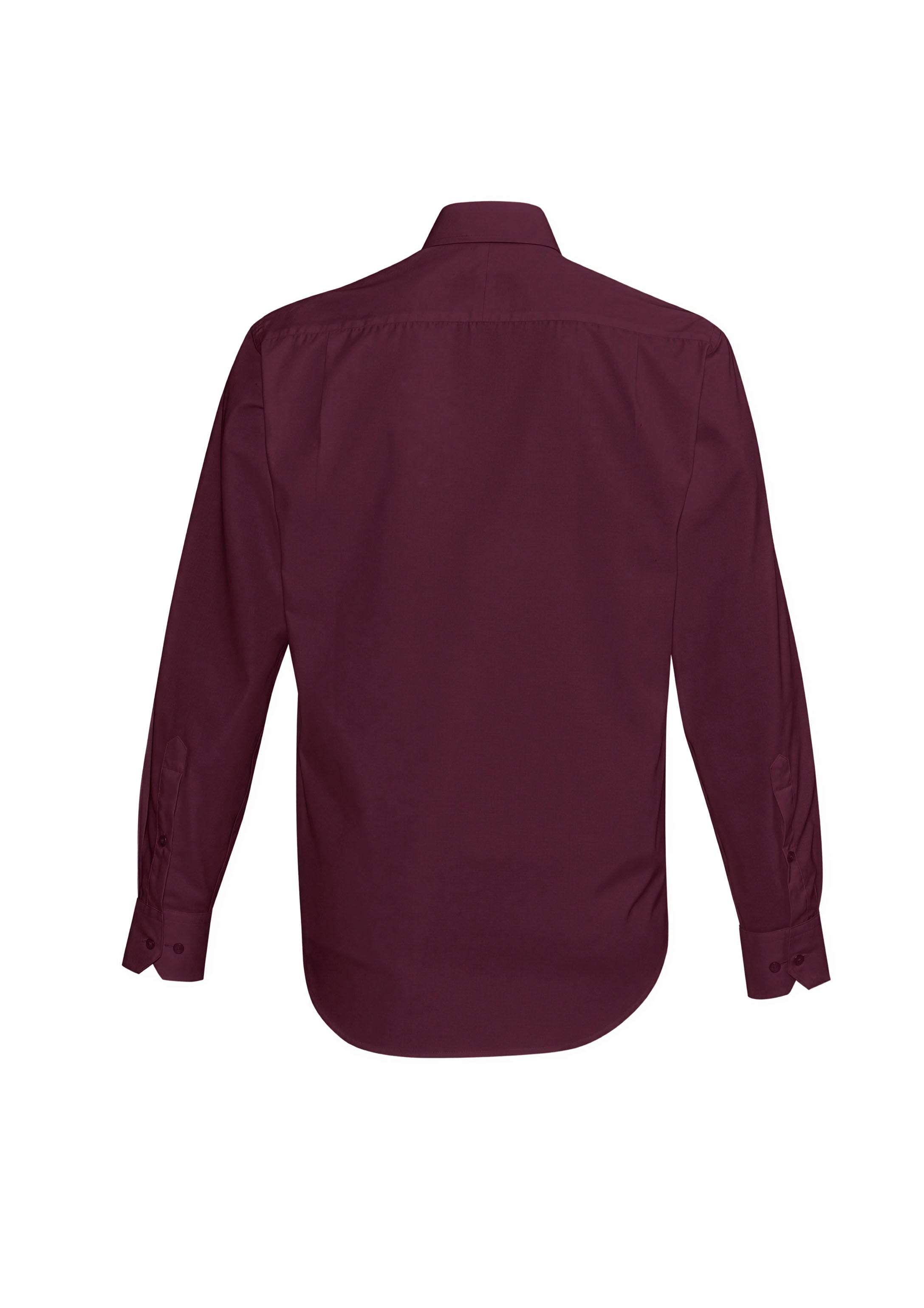Hudson Mens Long Sleeve Shirt Wine back view