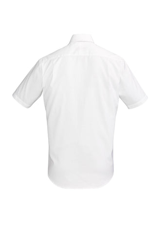 Hudson Mens Short Sleeve Shirt White back view