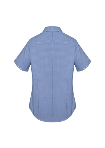Newport Womens Short Sleeve Shirt French Navy back view
