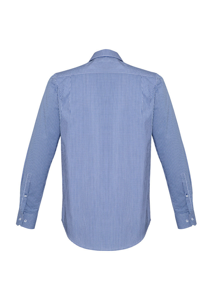 Newport Mens Long Sleeve Shirt French Navy back view